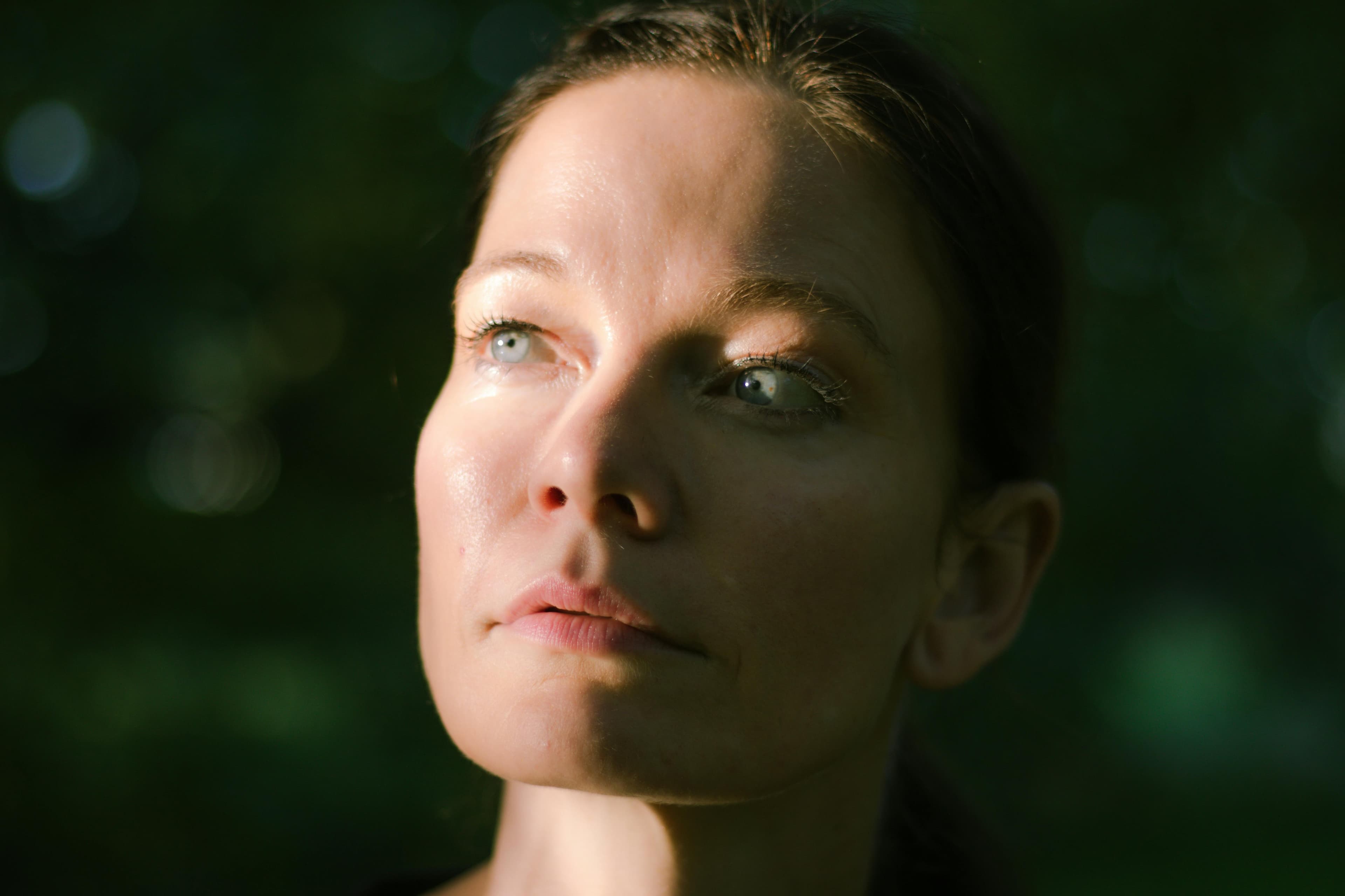 Portrait of a woman in soft natural light
